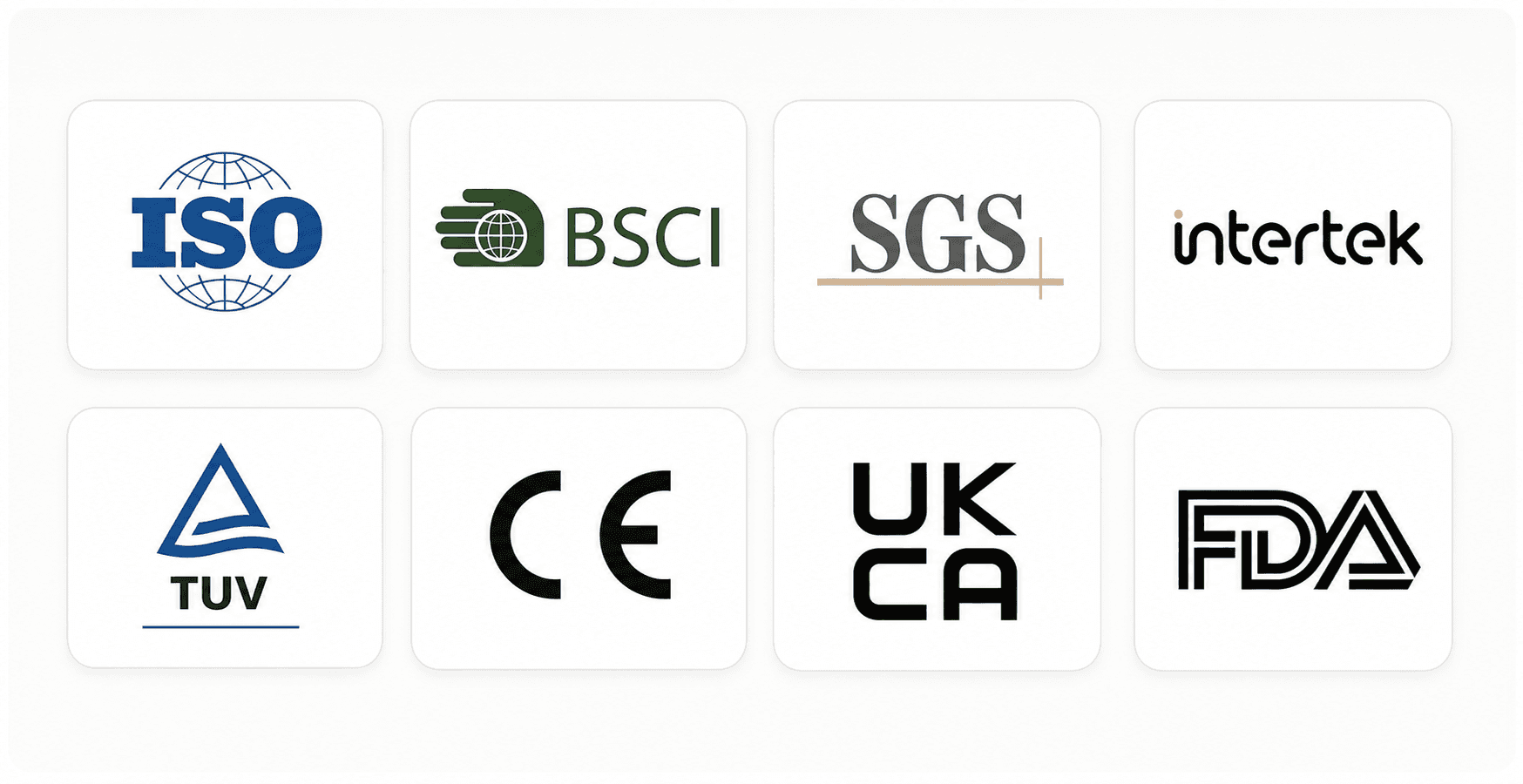 Reference marks only; applicable testing, certification and compliance documents must be confirmed for each finished product and destination market