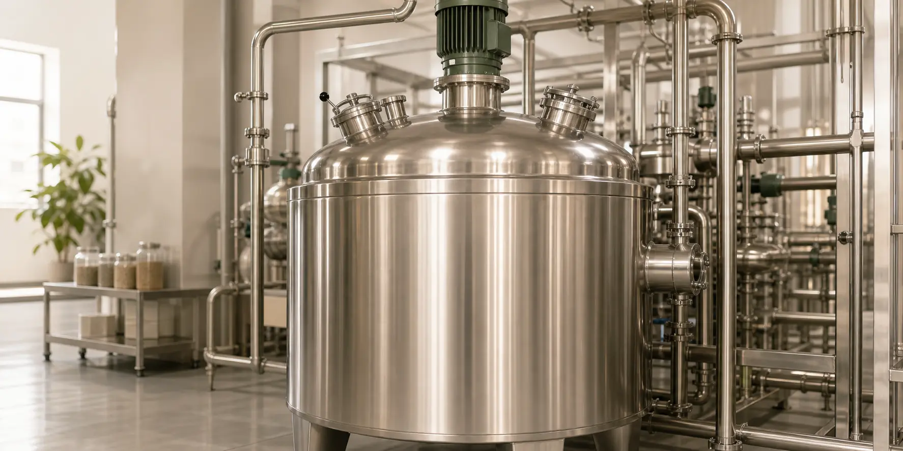 Illustration of a mixing stage used for selected cat litter formulas